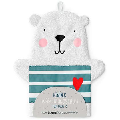 Kinder Waschhandschuh Eisbär
