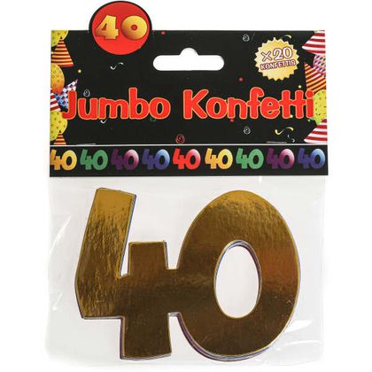 Jumbo Konfetti 40. Geburtstag