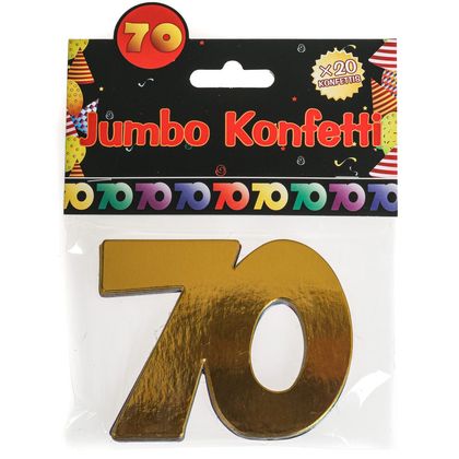 Jumbo Konfetti 70. Geburtstag