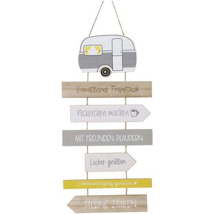 Schild Camping Regeln