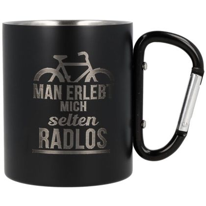 Tasse Karabiner Becher Radlos