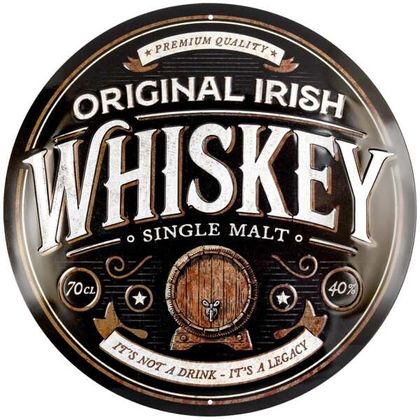 Nostalgic Art Original Irish Whiskey Blechschild 35cm