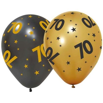 Gummiballone Golden Celebrations 70. Geburtstag