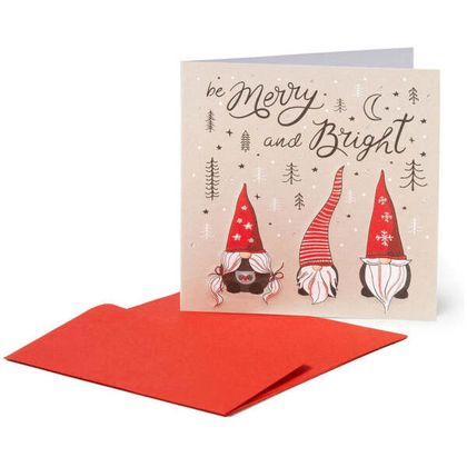 Legami Weihnachtskarte Gnomes Merry & Bright