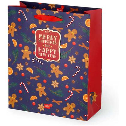 Legami Weihnachtsgeschenktüte Gingerbread Gross