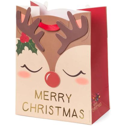 Legami Weihnachtsgeschenktüte Reindeer Mittel