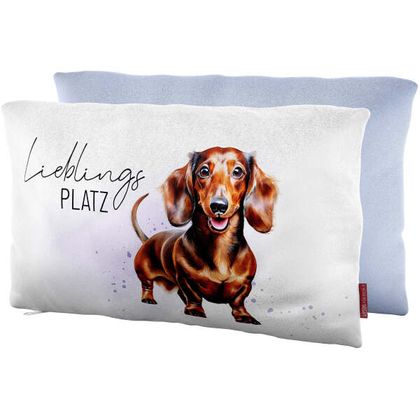 Kissen Dackel Lieblingsplatz 23 x 40cm
