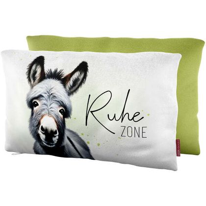 Kissen Esel Ruhezone 23 x 40cm