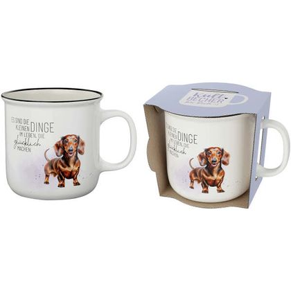 Kultbecher Dackel Es sind die kleinen Dinge 250ml