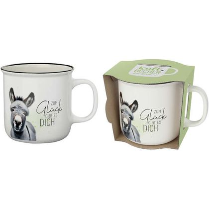 Kultbecher Esel Zum Glück gibt es Dich 250ml