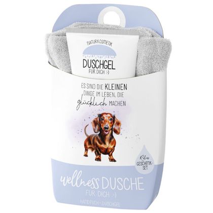 Wellnessdusche Dackel Es sind die kleinen Dinge