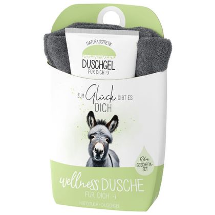 Wellnessdusche Esel Zum Glück gibt es Dich