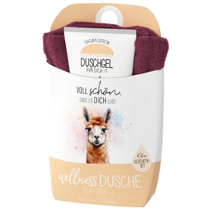 Wellnessdusche Lama Voll schön dass es Dich gibt