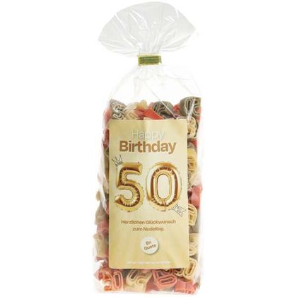 50. Geburtstag Happy Birthday Pastasäckli 250g