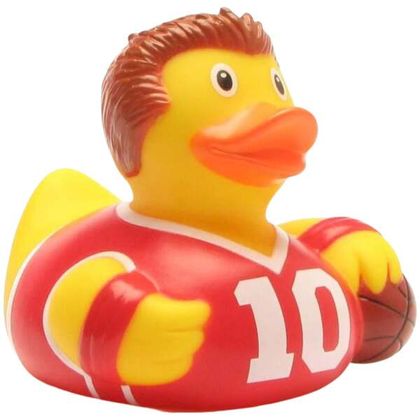 Basketball Quietscheentchen-Gummiente 8cm