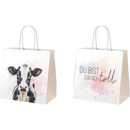 Geschenktüte Kuh 15cm x 8cm