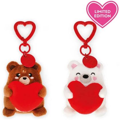 Legami Set mit 2 Schlüsselanhängern aus Plüsch Teddybär