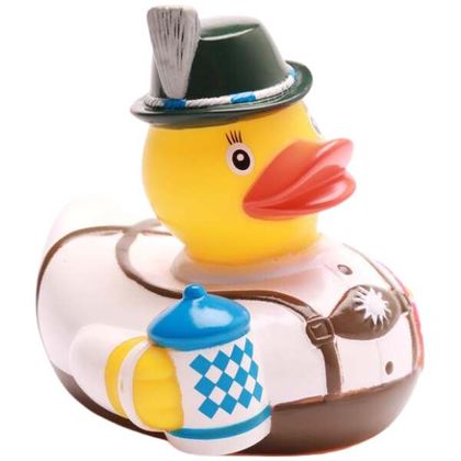 Oktoberfest Quietscheentchen-Gummiente 8cm