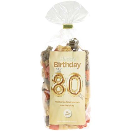 80. Geburtstag Happy Birthday Pastasäckli 250g
