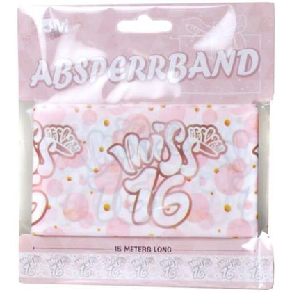 Absperrband Miss 16 Roségold