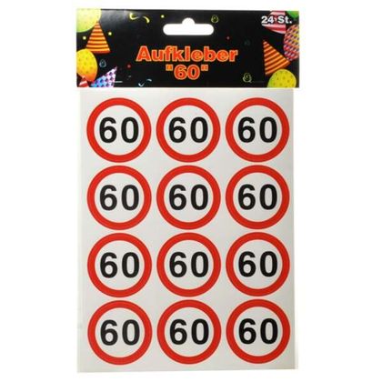 Aufkleber Verkehrstafel 60 Geburtstag