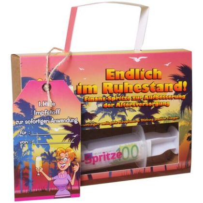 Geld-Spritze Ruhestand Frauen