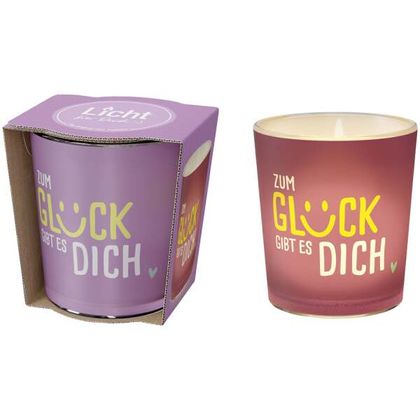 Windlicht Zum Glück gibt es Dich