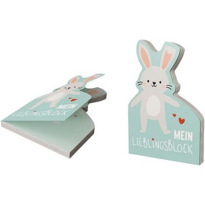 Notizblock Hase Mein Lieblingsblock 12cm x 8cm