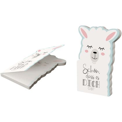 Notizblock Lama Schön dass es dich gibt 12cm x 8cm