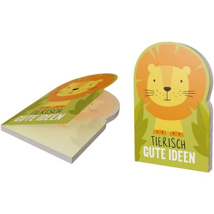 Notizblock Löwe Tierisch Gute Ideen 12cm x 8cm