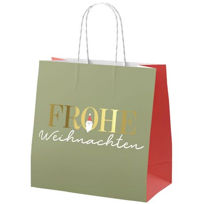 Geschenktüte Frohe Weihnachten Santa