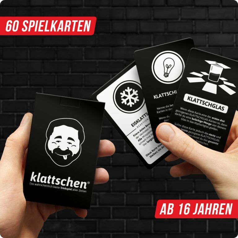 Denkriesen klattschen Spielkarten-Trinkspiel
