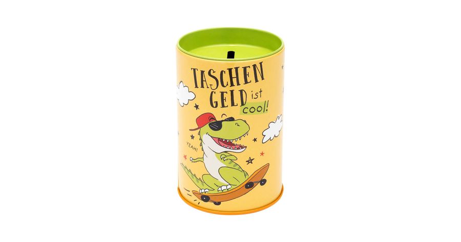 Mini Spardose Dino Taschengeld ist cool