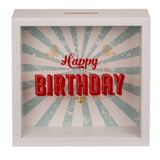 Spardose Holz Happy Birthday