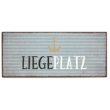 Metallschild Liegeplatz