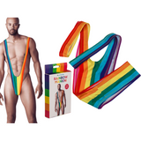 Herrenbadeanzug Regenbogen Mankini