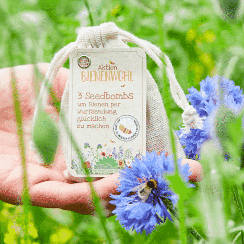 Bienenwohl Samenbomben im Stoffsäckli
