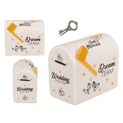 Spardose Wedding Post Box Dream Team