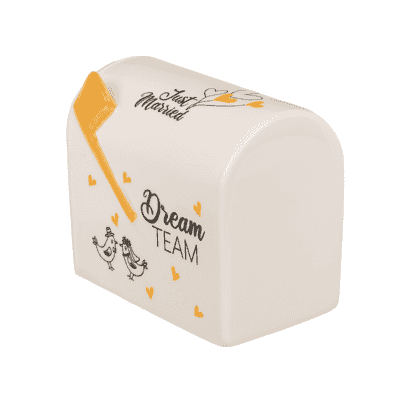Spardose Wedding Post Box Dream Team
