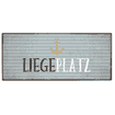 Metallschild Liegeplatz